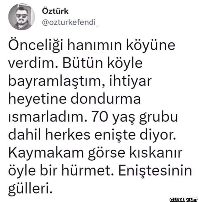 Önceliği hanımın köyüne...