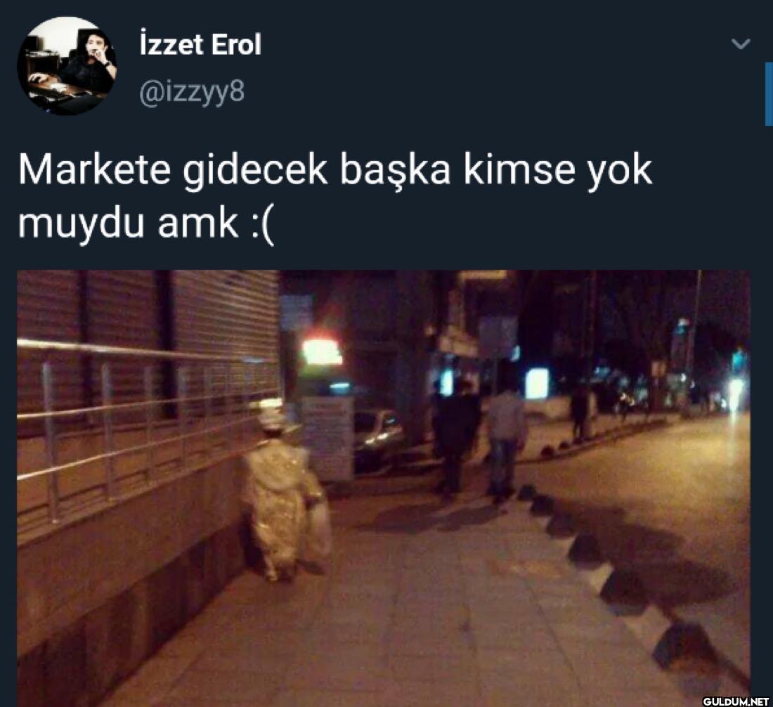 Markete gidecek başka...