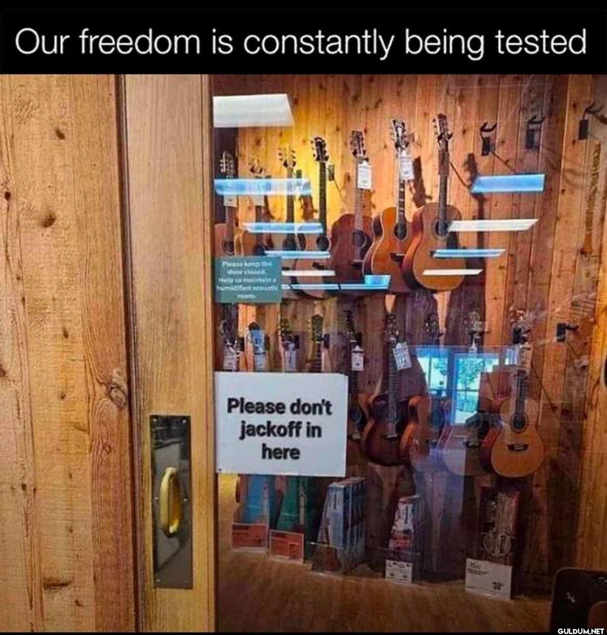 Our freedom is constantly...
