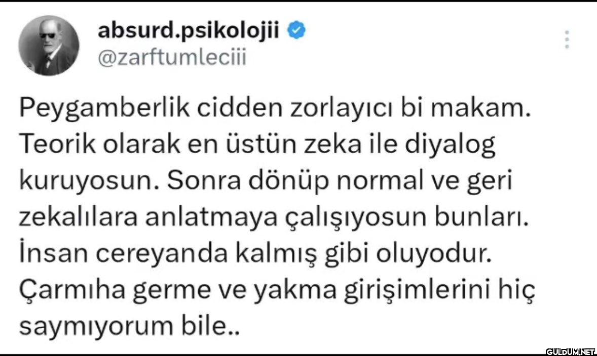Peygamberlik cidden...