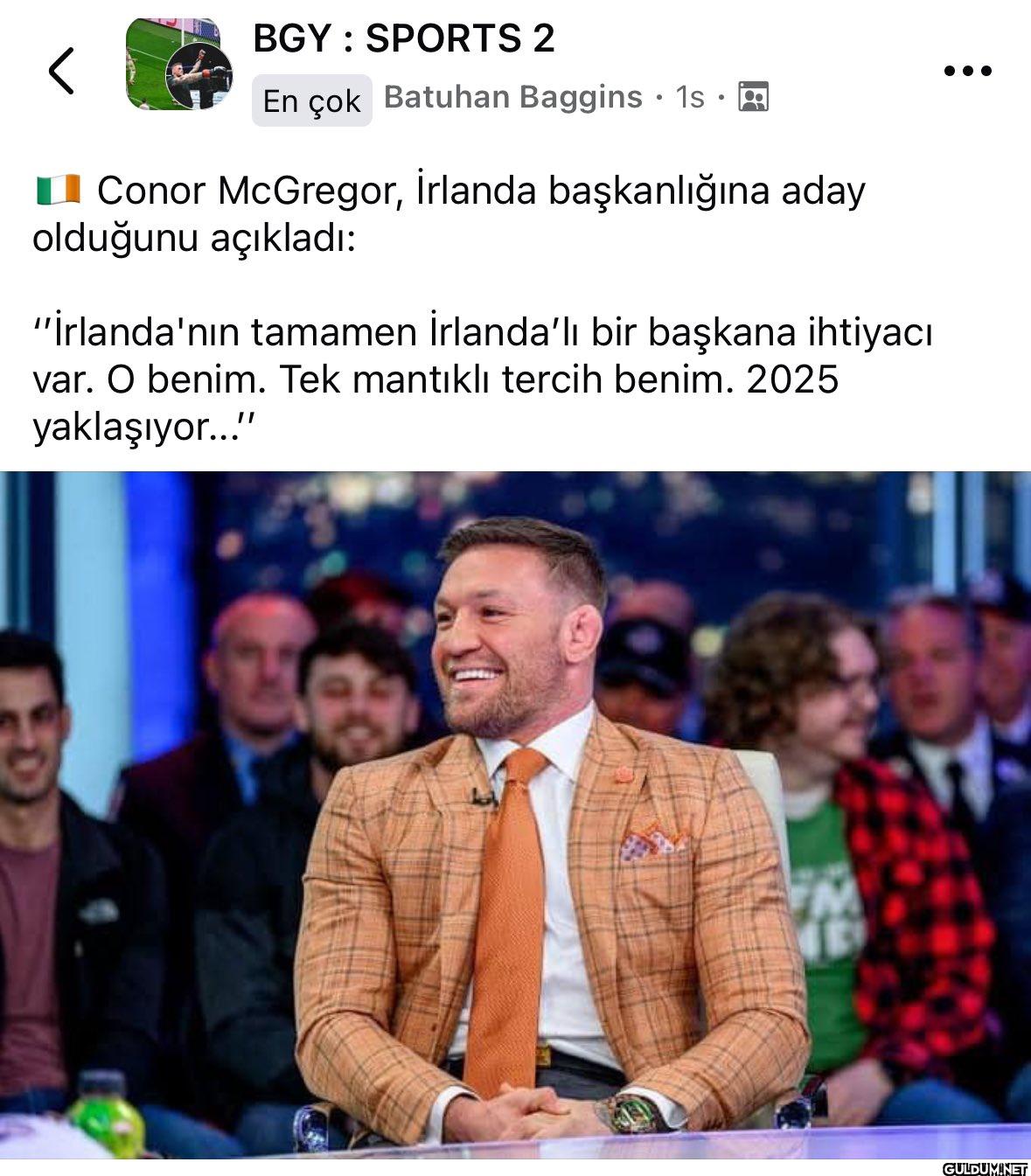 🇮🇪 Conor McGregor, İrlanda...