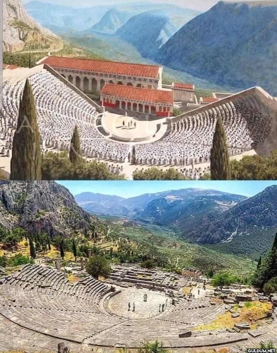 15. The ancient theatre of...