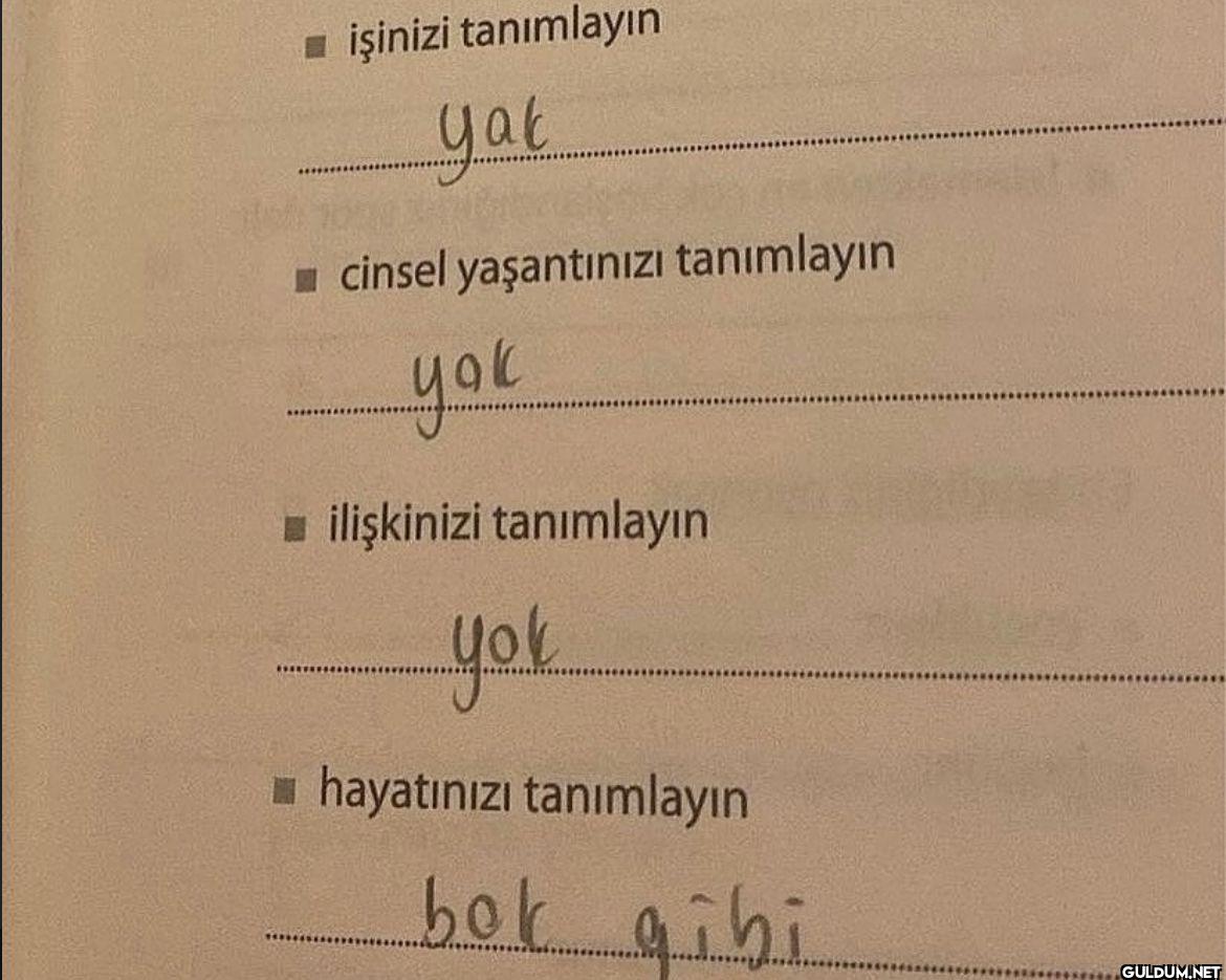■işinizi tanımlayın yak...