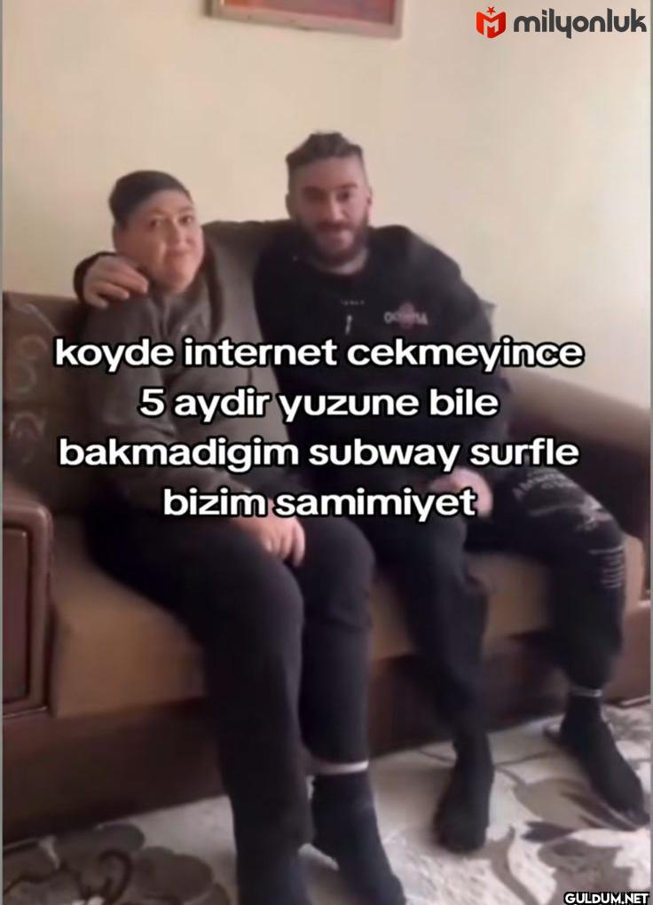 milyonluk koyde internet...