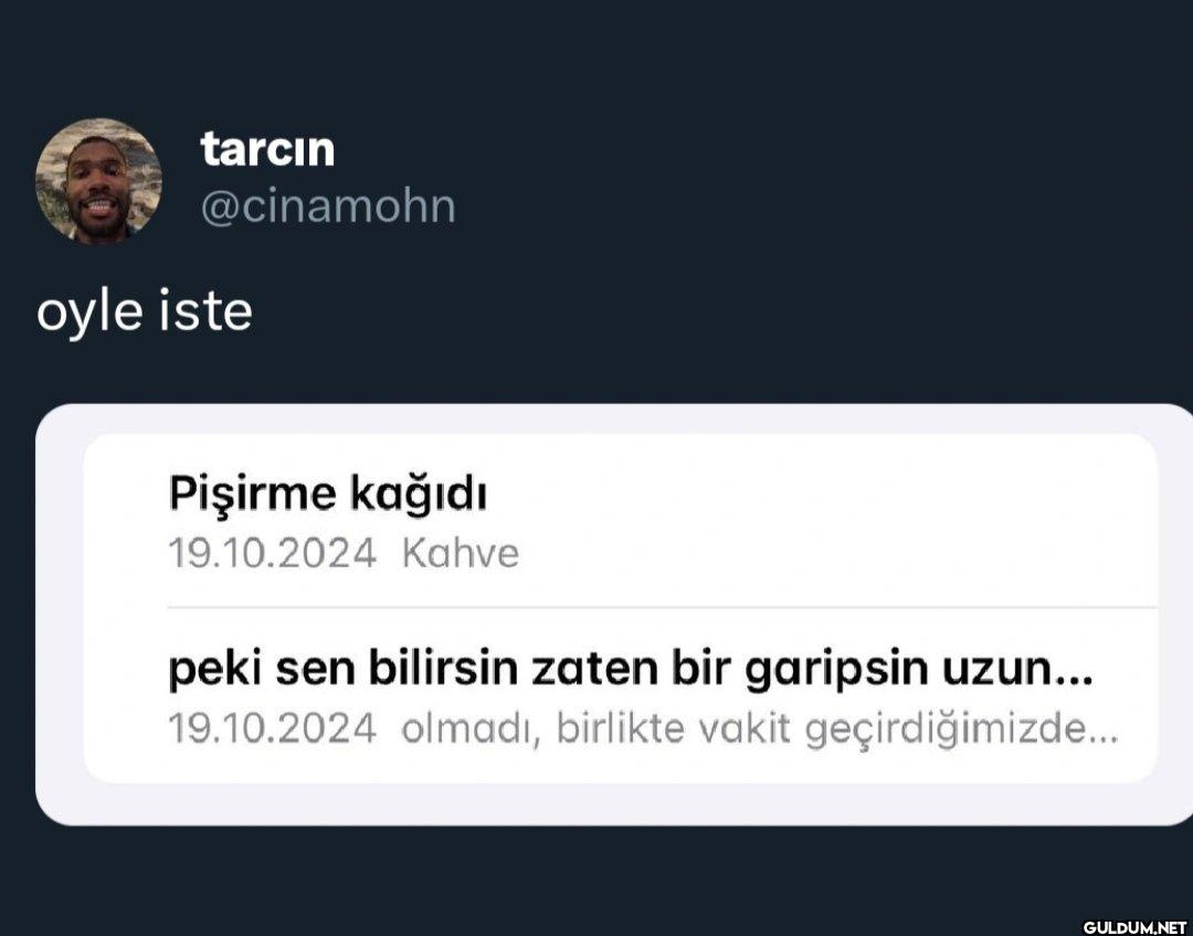 oyle iste Pişirme kağıdı...