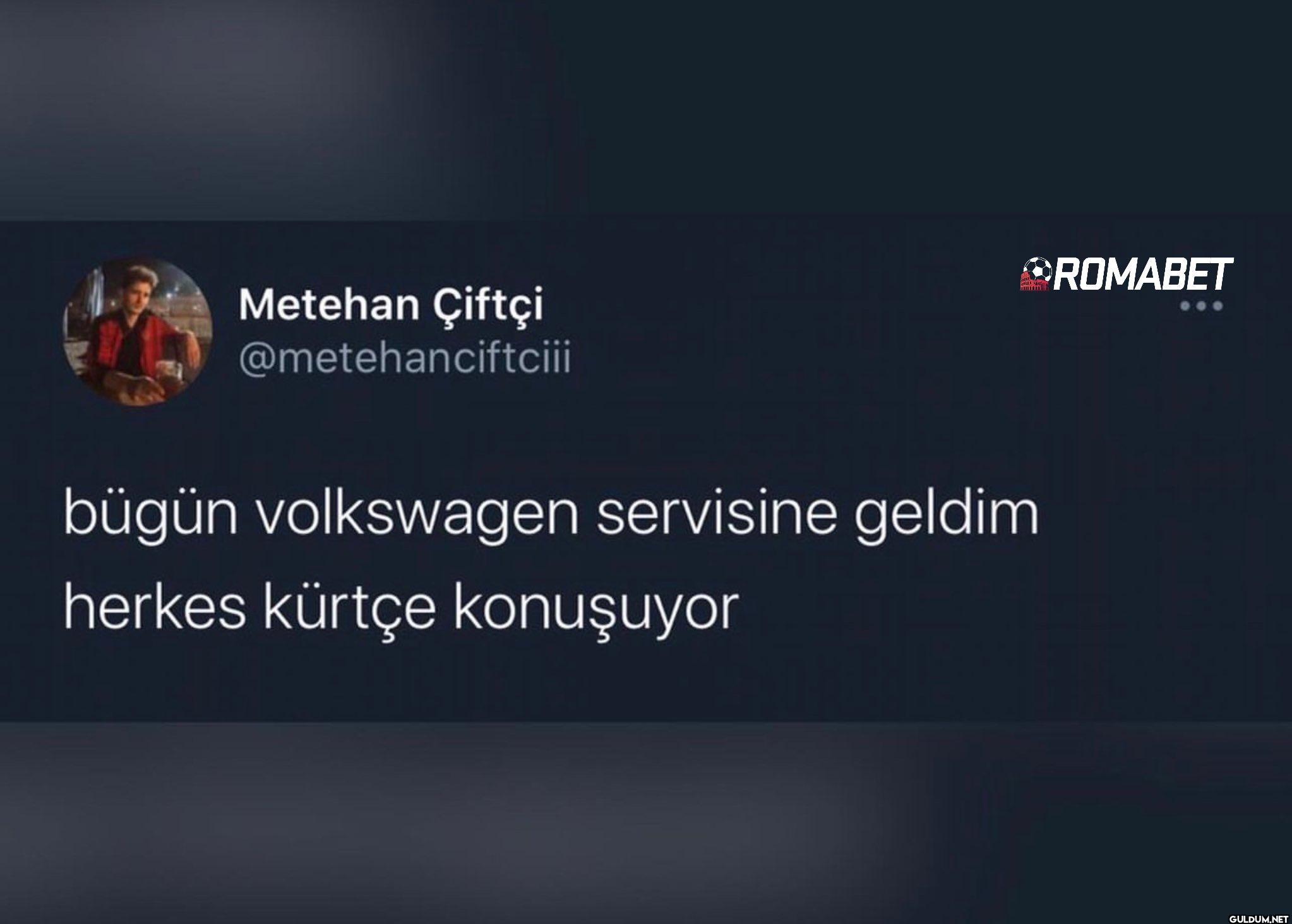 bügün volkswagen servisine...