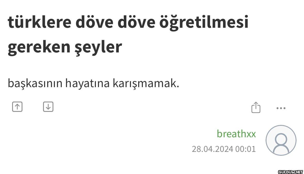türklere döve döve...