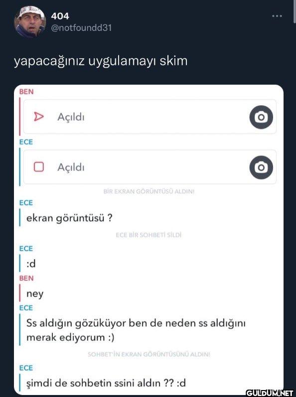 yapacağınız uygulamayı...