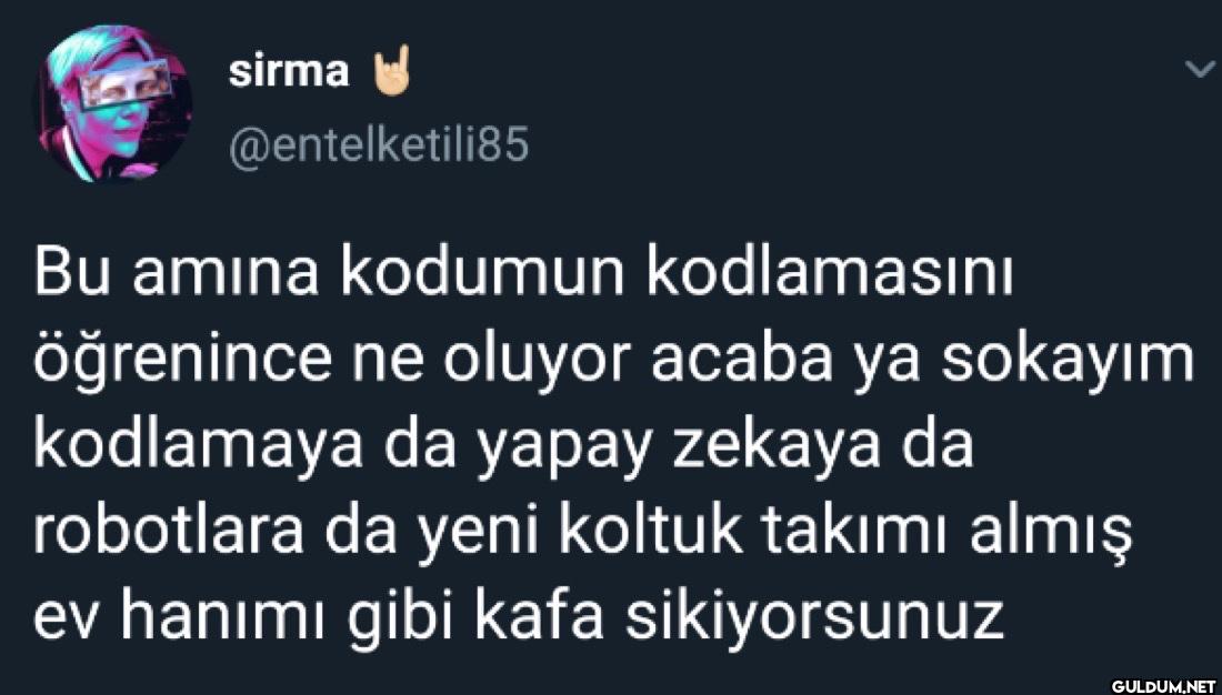 Bu amina kodumun...