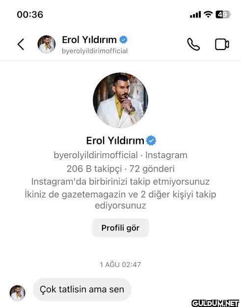 çok tatlısın ama sen...