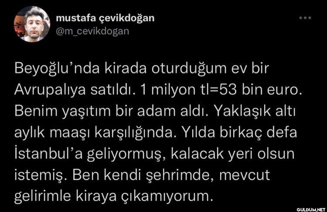 Beyoğlu'nda kirada...