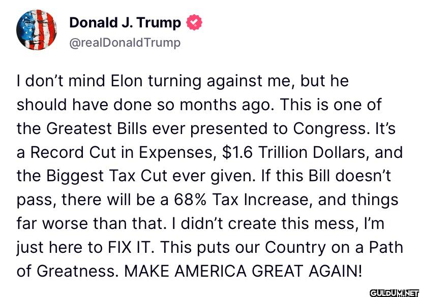 I don't mind Elon turning...