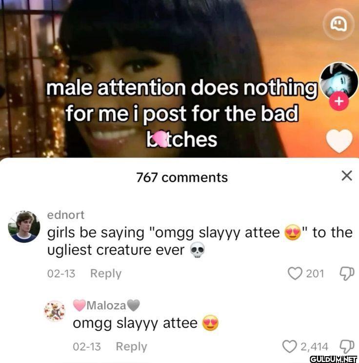 male attention does...