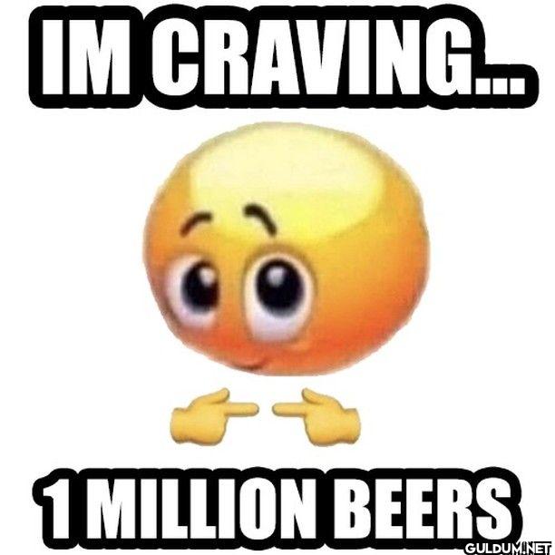IM CRAVING... 1 MILLION BEERS