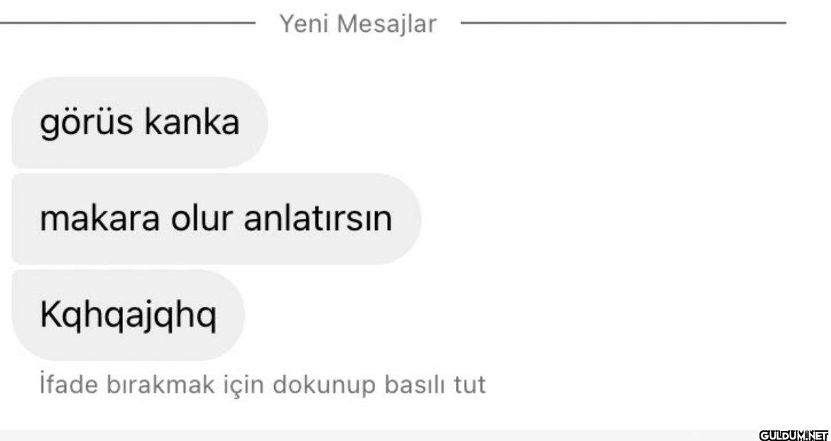Yeni Mesajlar görüs kanka...