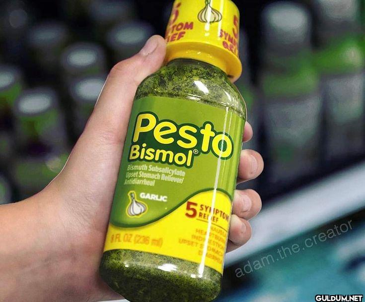 TOM EF SYN Pesto Bismol...