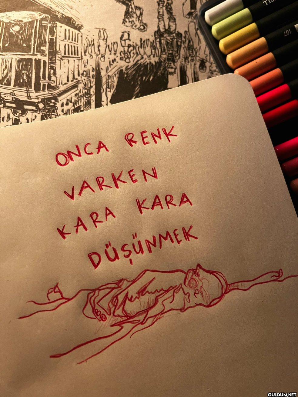 ONCA RENK VARKEN KARA KARA...