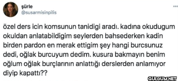 özel ders icin komsunun...