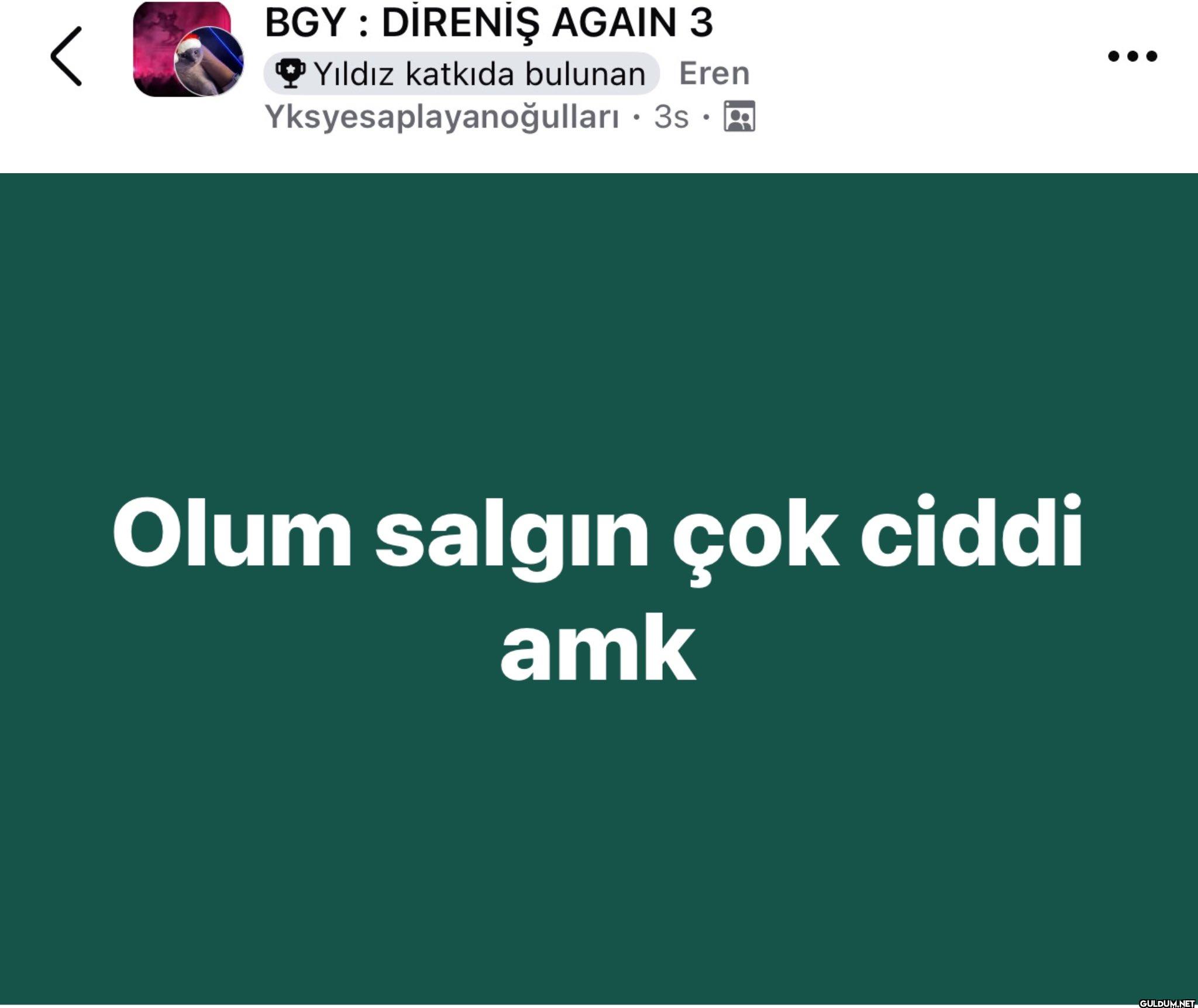 dun bir şeyim yoktu sabah...