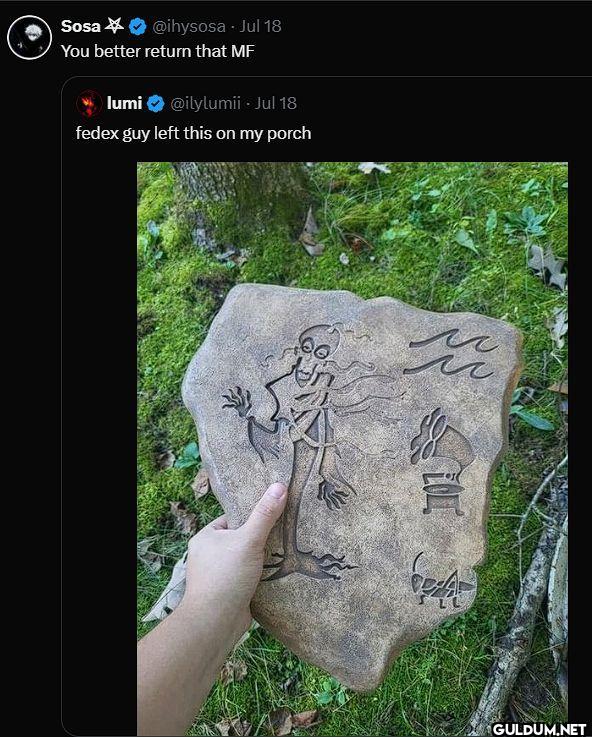 You better return that MF...