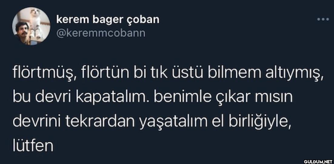 flörtmüş, flörtün bi tık...