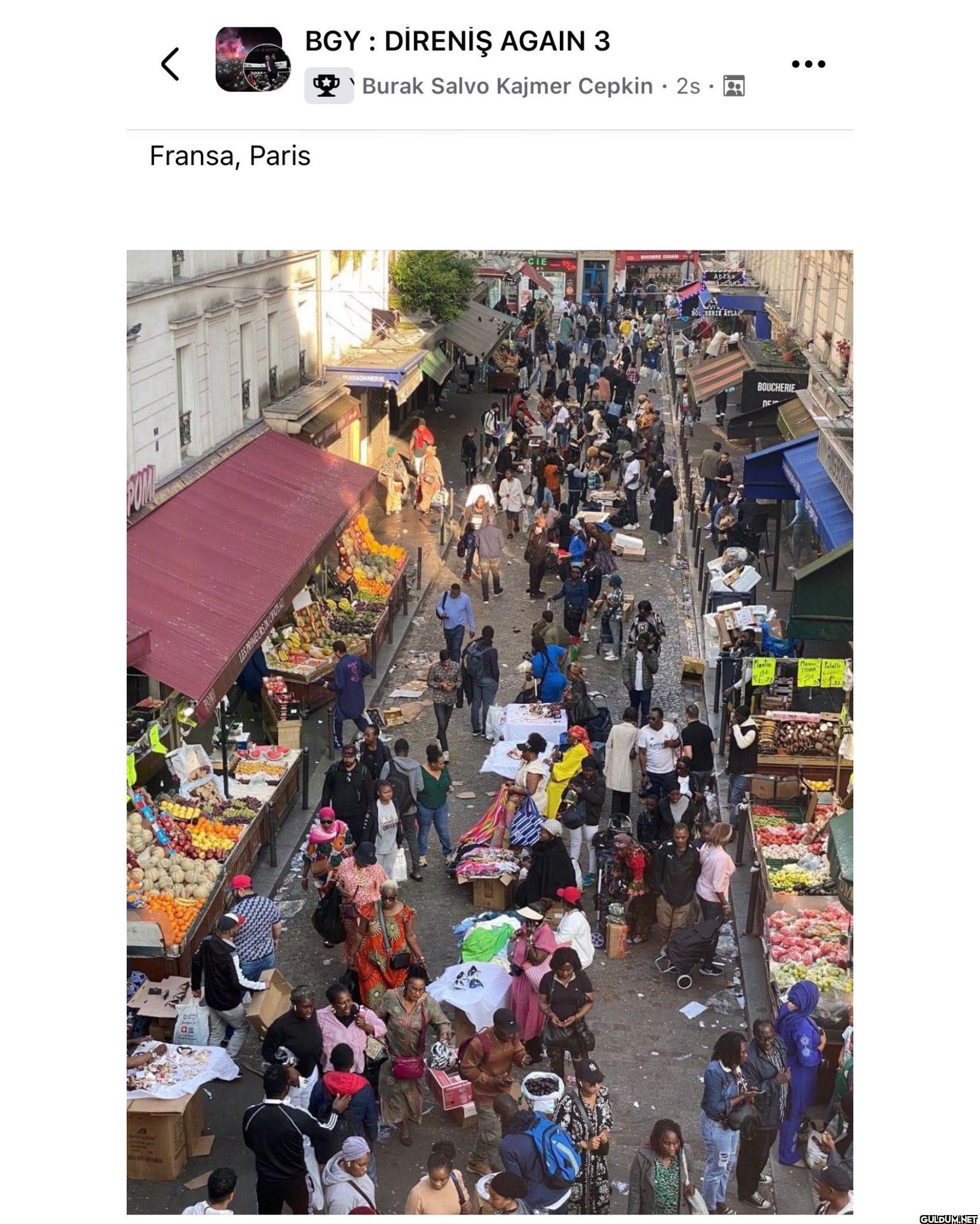 Fransa, Paris’te bir sokak...