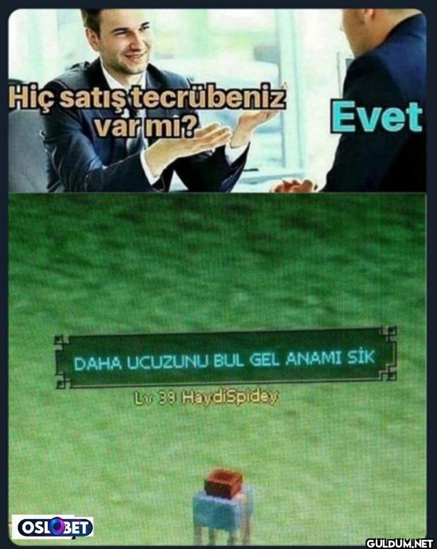 Hiç satış tecrübeniz...