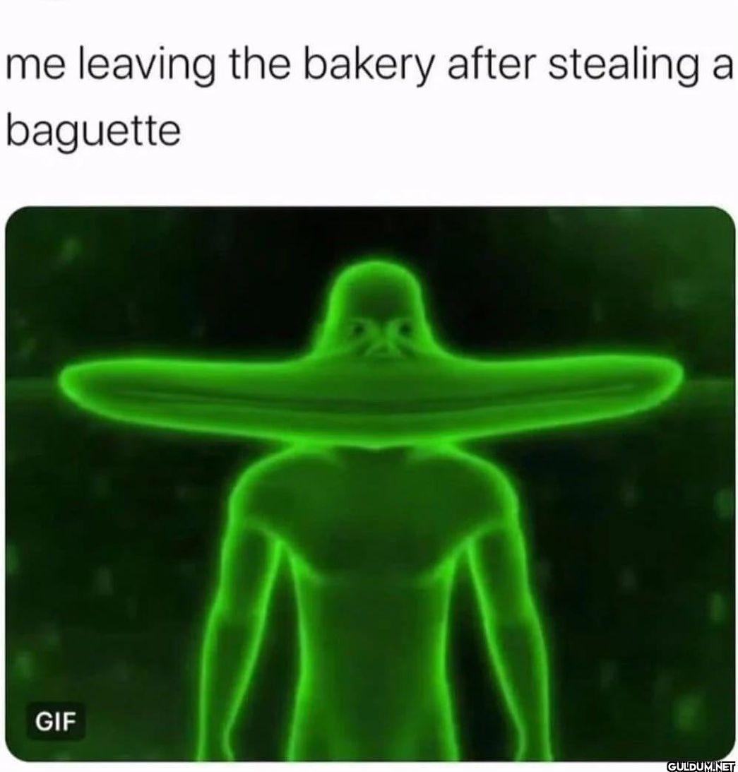 me leaving the bakery...