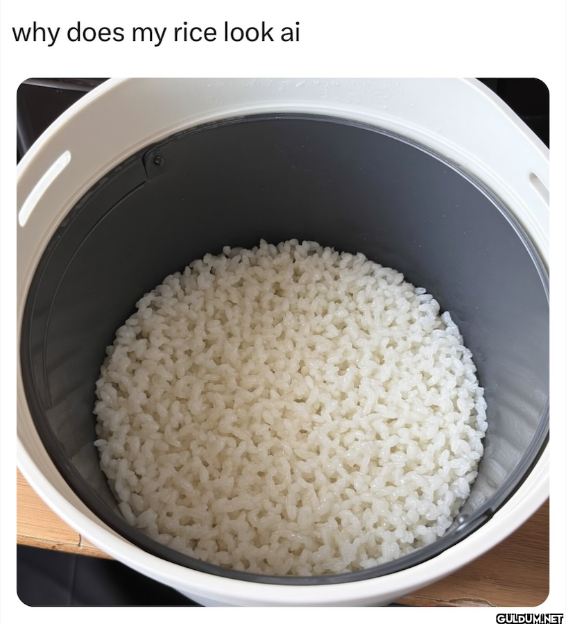 why does my rice look ai