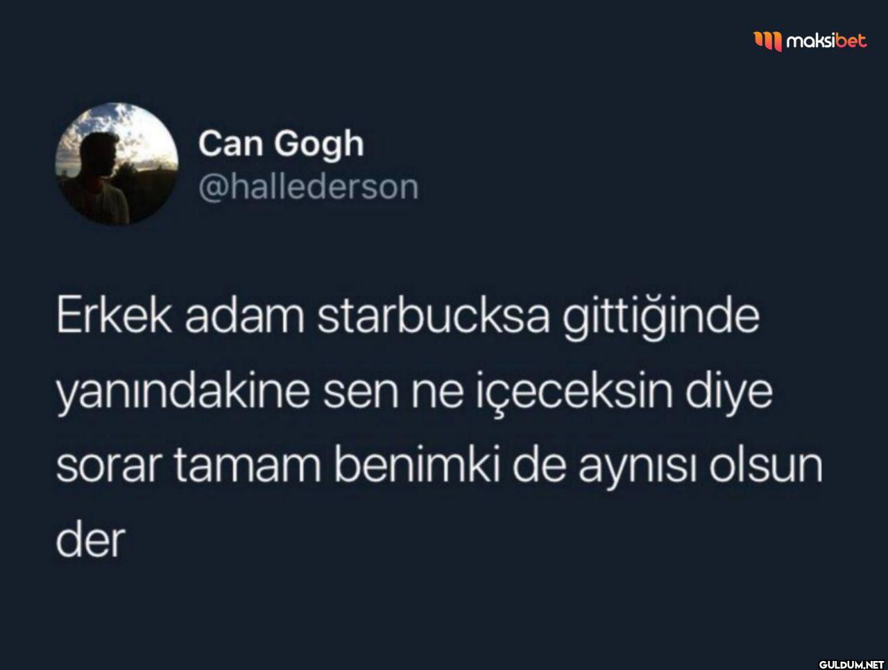 Erkek adam starbucksa...