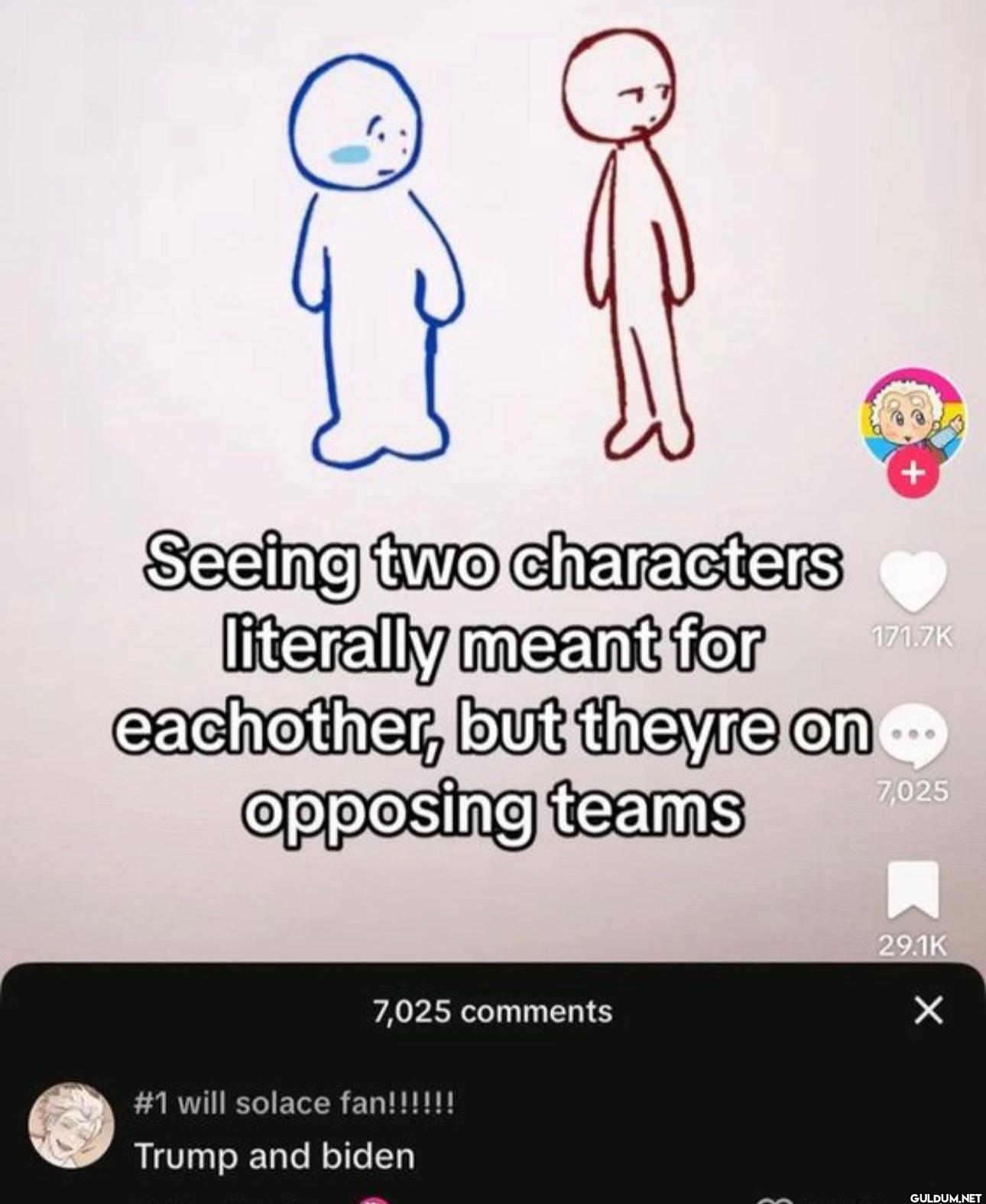 Seeing two characters...