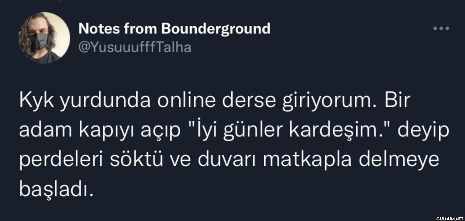 Kyk yurdunda online derse...