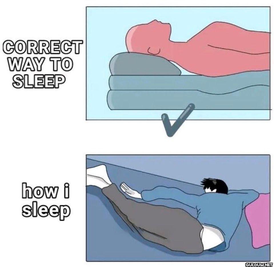 CORRECT WAY TO SLEEP how i sleep