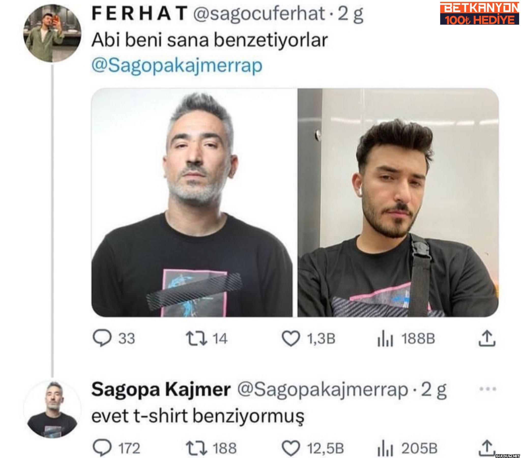 2 g Abi beni sana...