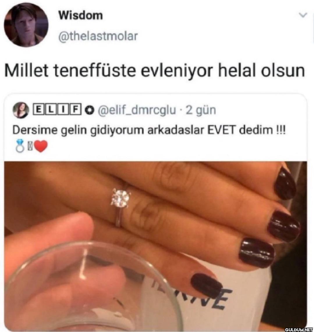 Millet teneffüste...