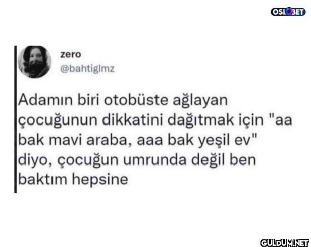 Adamın biri otobüste...