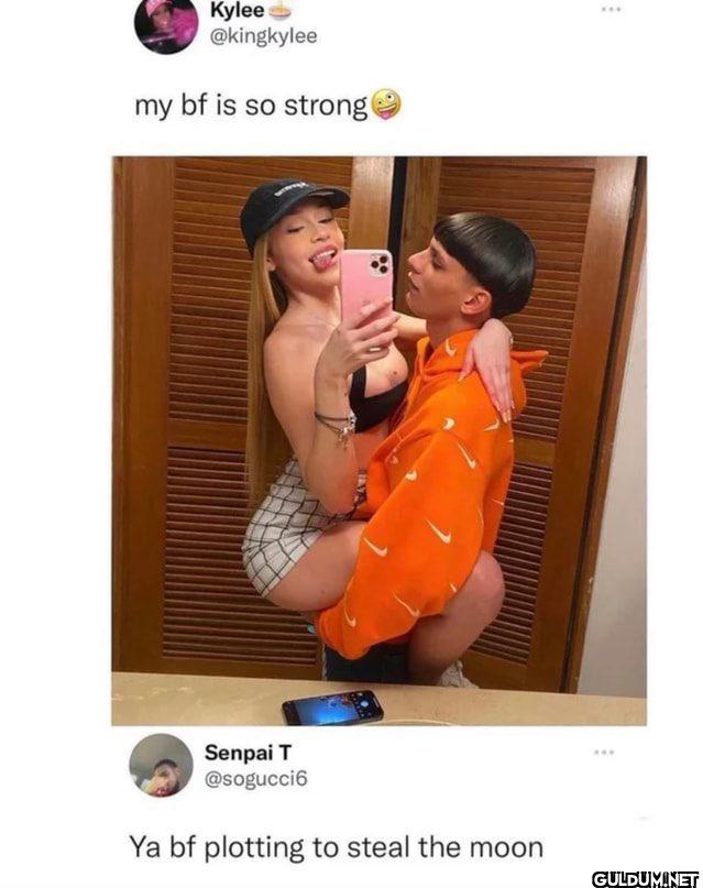 my bf is so strong Senpai...