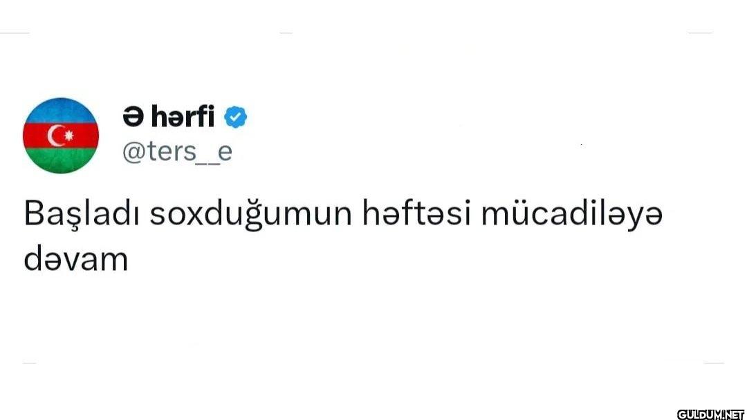 Başladı soxduğumun həftəsi...