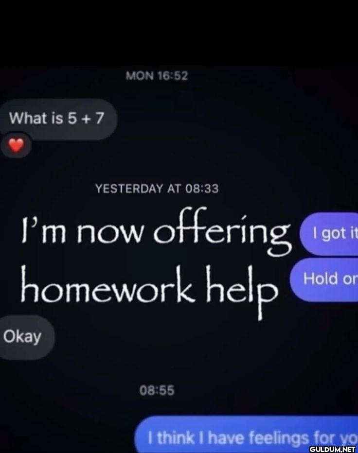 MON What is 5 + 7...