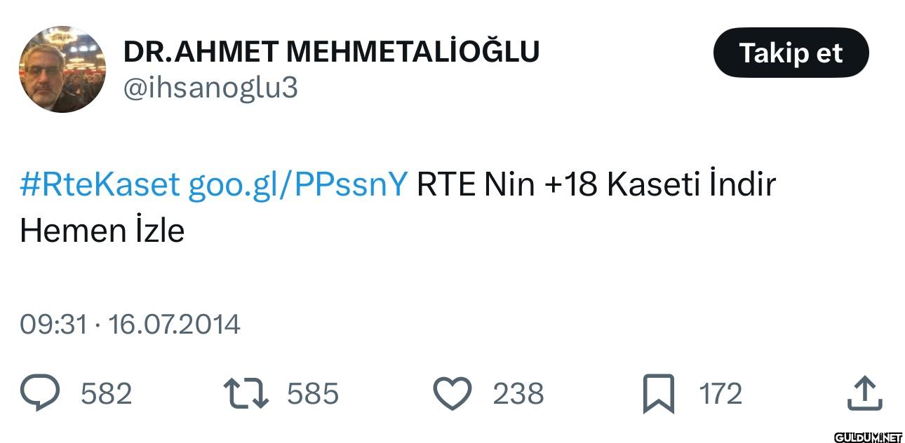 Takip et #RteKaset...