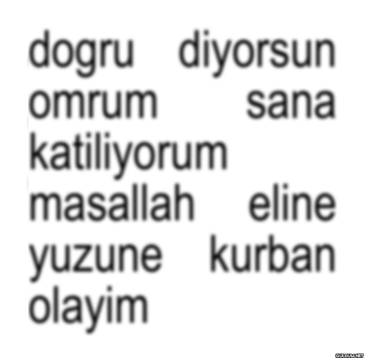 dogru diyorsun omrum...