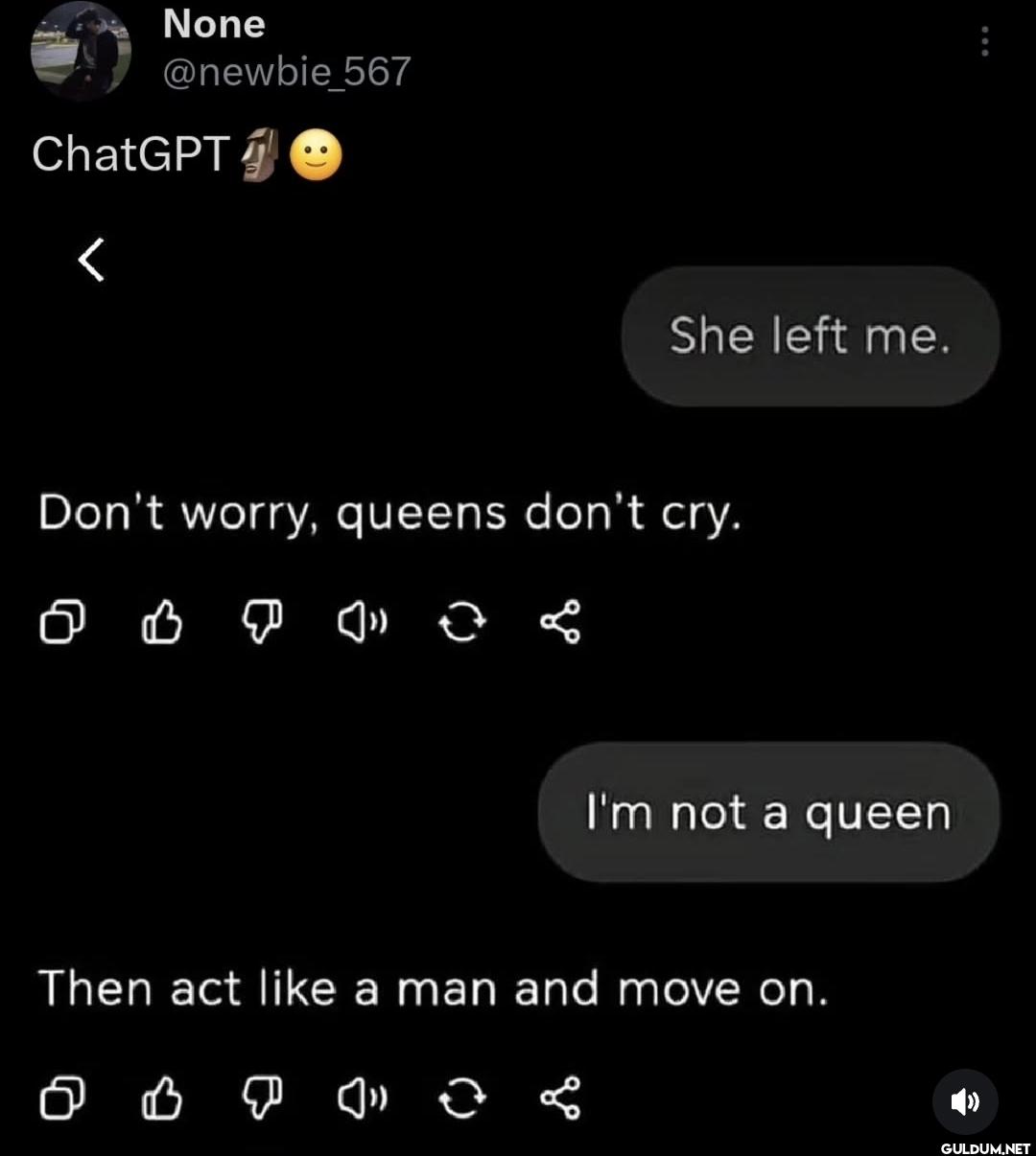 ChatGPT She left me. Don't...