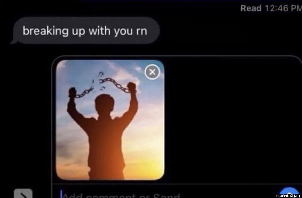 Read breaking up with you rn