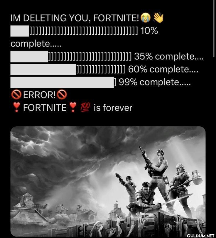 IM DELETING YOU, FORTNITE!