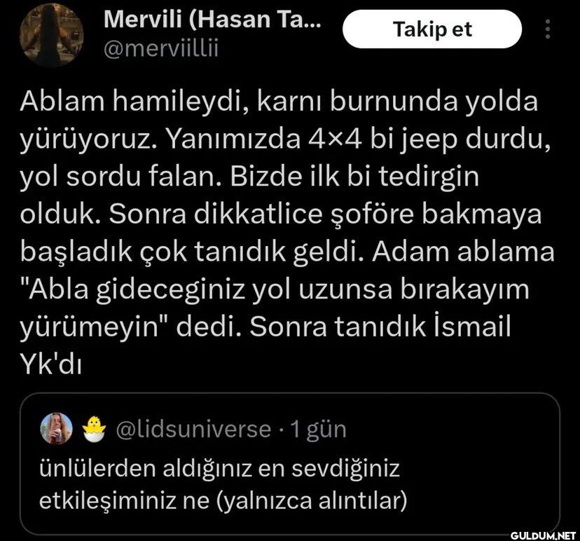Takip et Ablam hamileydi,...