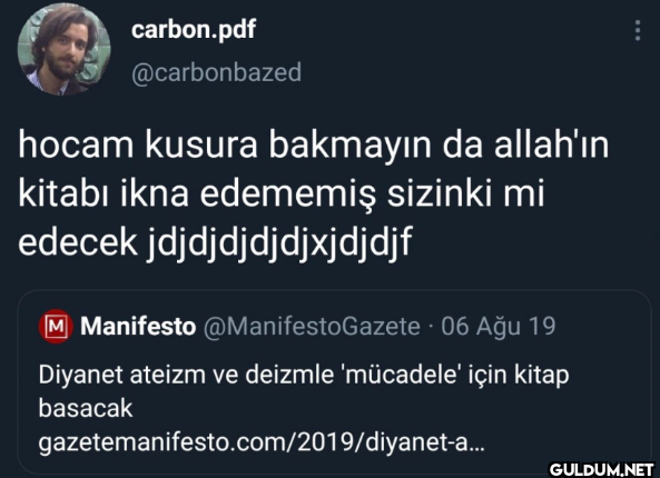 hocam kusura bakmayın da...