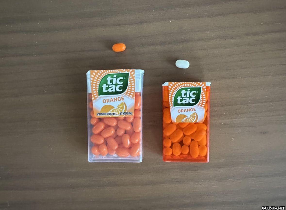Orange tic tac from the US...
