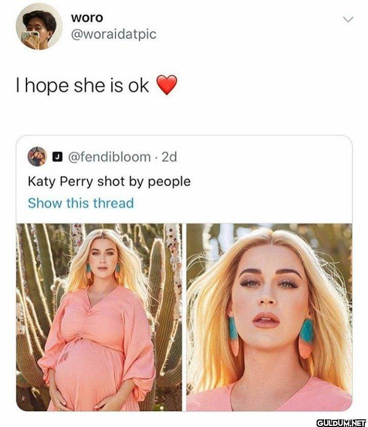I hope she is ok...