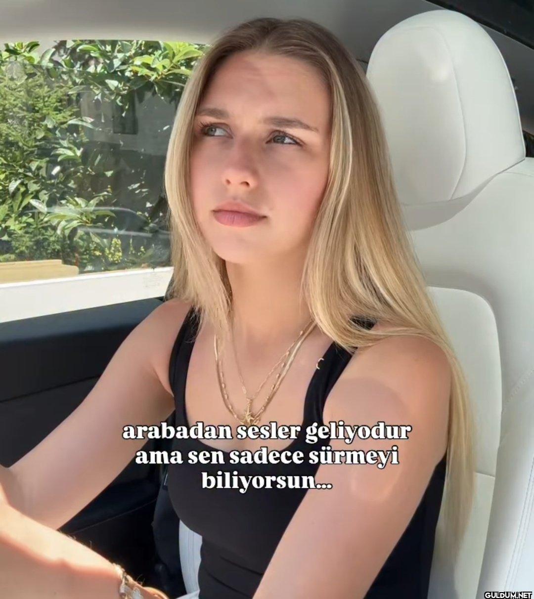 arabadan sesler geliyodur...