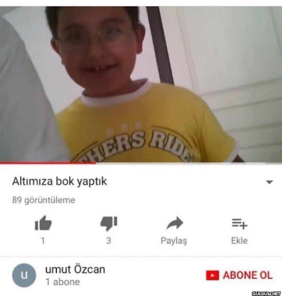 THERS RIDE Altımıza bok...